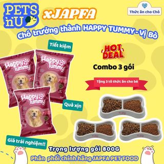 [CHÍNH HÃNG] [GIÁ TỐT] [TIẾT KIỆM] [TẶNG QUÀ] Hạt cho chó trưởng thành HAPPY TUMMY - 800G