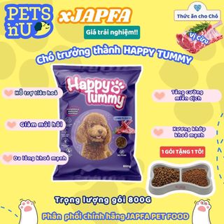 [CHÍNH HÃNG] [GIÁ TỐT] [TIẾT KIỆM] [TẶNG QUÀ] Hạt cho chó trưởng thành HAPPY TUMMY - 800G