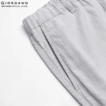 GIORDANO Quần Lửng Linen Nam Dài Trên Mắt Cá Linen Ankle Pants 01126202 — ảnh 7