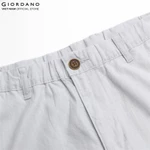 GIORDANO Quần Lửng Linen Nam Dài Trên Mắt Cá Linen Ankle Pants 01126202 — ảnh 6