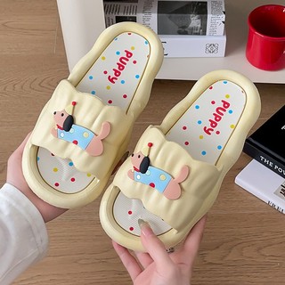 Dép Đi Trong Nhà Hình Cún Puppy Dễ Thương Chất Liệu EVA Cao Cấp Đế Mềm Êm Chân, Chống Trượt An Toàn
