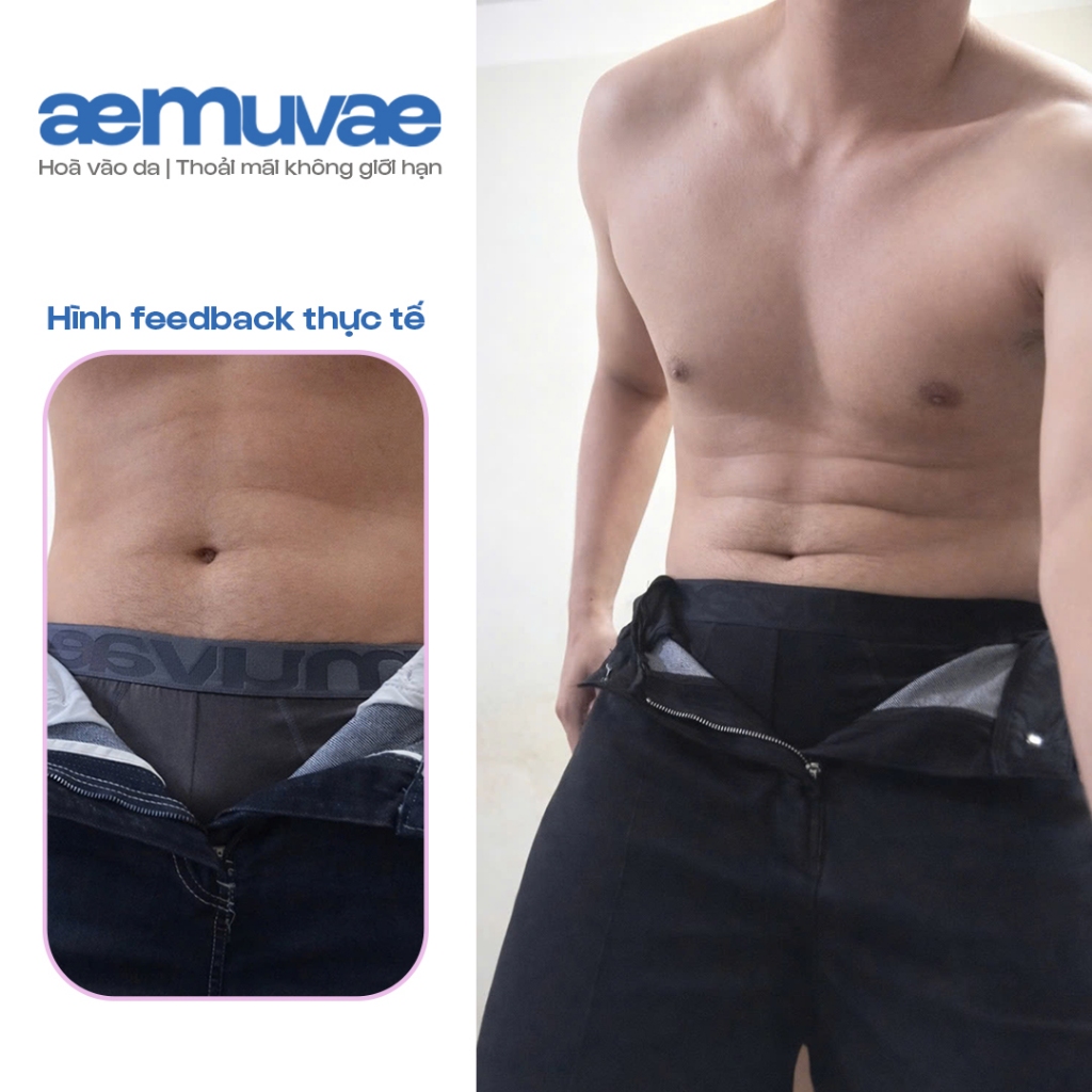 Combo 3 Quần Lót Nam Brief Cotton Cao Cấp Mát Lạnh, Mềm Mịn Thoáng Khí, Hoà Vào Da - Muvae (aeMuvae)