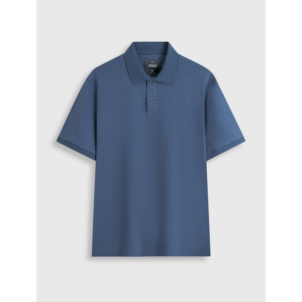 Áo polo nam CANIFA cổ bẻ form regular basic cộc tay 100% cotton mềm mại thoáng khí 8TP26S015
