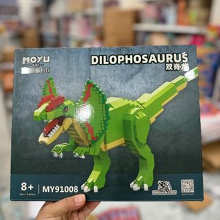 Bộ khủng long lắp ghép có đế đi kèm trưng bày HT Toys