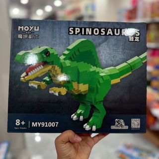Bộ khủng long lắp ghép có đế đi kèm trưng bày HT Toys