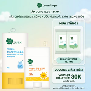 Combo Kem Chống Nắng Dạng Lăn Outdoor Shield Sun Stick Waterproof 18g và Clear Sun Stick 20g