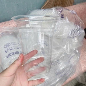 Combo 100 Ly Nhựa PP Có Nắp 800ml (750ml) Ø117, Đựng Cafe, Trà Sữa, Nước Mía, Nước Dừa, Ly Trà Tắc
