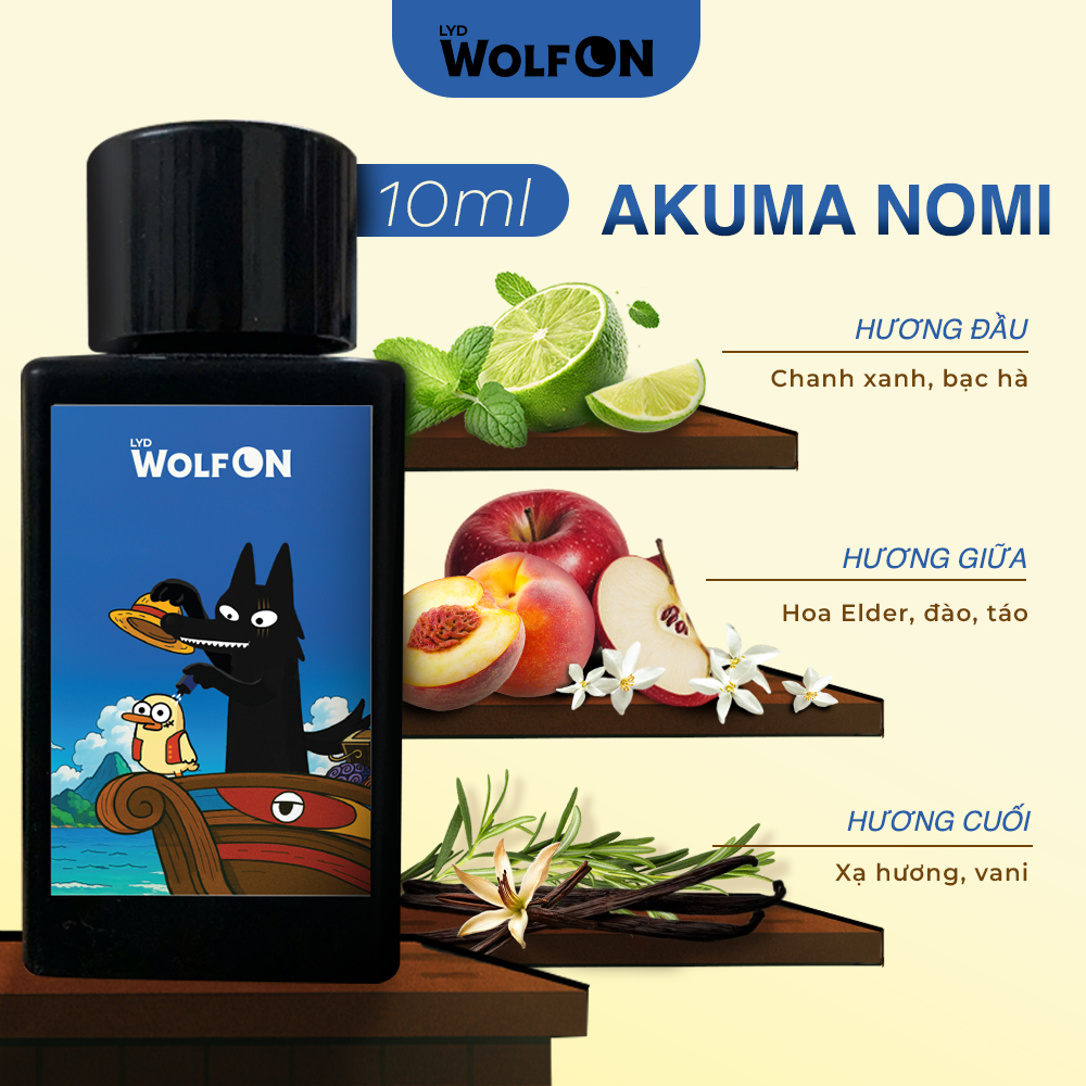 Set Sản Phẩm Chăm Sóc Nam Giới LYD Wolf ON: Dung Dịch Vệ Sinh 95ml-Nước Hoa Thầm Kín Akuma Nomi 10ml