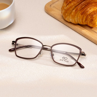 Kính Mắt Mèo Eye Plus 00407/00408 Gong Nhựa Chuôi Titanium Bền Nhẹ Kính Mắt Nữ Thời Trang Hiện Đại