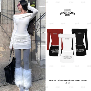 SET ÁO BODY TRỄ VAI TAY DÀI ĐÍNH ĐÁ GIRL FRIEND FFCLUB MIX