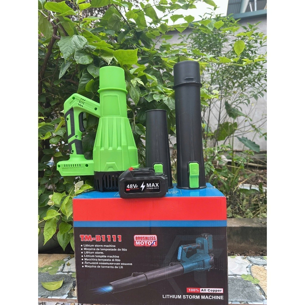 Máy Thổi Bụi Công Nghiệp Công Suất 3800W, Máy Thổi Bụi Dùng Chân Pin Phổ Thông M21, Động Cơ Lõi Đồng Không Chổi Than