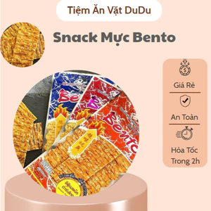 Dây 13 Gói Snack Bento Thái Lan, Snack Mực Tẩm Vị Cay Tê Đậm Vị