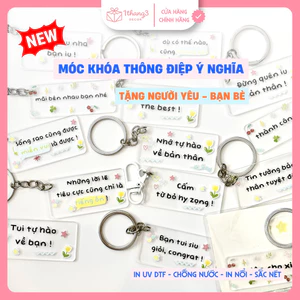 Móc Khóa Thông Điệp & Thiệp Quà Tặng, Phụ Kiện Gói Quà Cute - Tặng Bạn Gái, Bạn Thân, Người Yêu