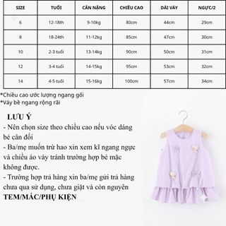 Váy bé gái sát nách màu trơn 1-5 tuổi dáng bí suông 2 lớp đi học đi chơi hàngQC phong cách Hàn D1301