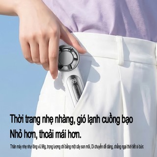Quạt Cầm Tay Siêu Mát - Công Nghệ Làm Lạnh Băng Gốm, 199 Tốc Độ Gió, Nhỏ Gọn Tiện Lợi