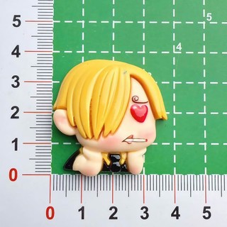 Set Charm One Piece Luffy Zoro Nami Sanji Chopper Ace Sabo Vivi Law 3D cứng gắn dép anime cao cấp dễ thương hot trend