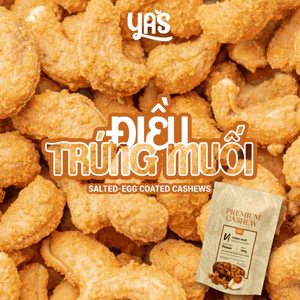 Hạt Điều Trứng Muối YAS Túi 100g - Hạt Điều Rang Giòn Tẩm Trứng Muối Đậm Vị I Ăn Vặt Cao Cấp