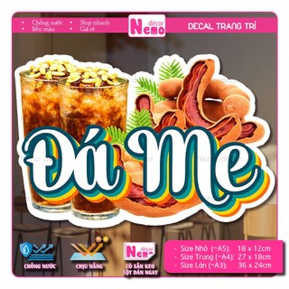 Decal Nước Sâm, Cam Ép, Rau Má, Tranh Dán Quán Nước, Cà Phê, Dán Tường, Tủ, Kính, Xe Đẩy - Sticker Chịu Được Mưa Nắng.