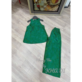 Sét áo lụa tơ sát nách + quần ống xuông cạp chun