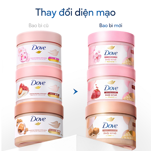 [MẪU MỚI 2026] Combo 2 Tẩy Da Chết Dưỡng Ẩm Toàn Thân Dove 280g