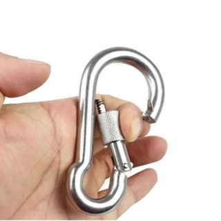 Móc an toàn inox Móc chữ D, moc leo núi móc an toàn 4mm đến 12mm