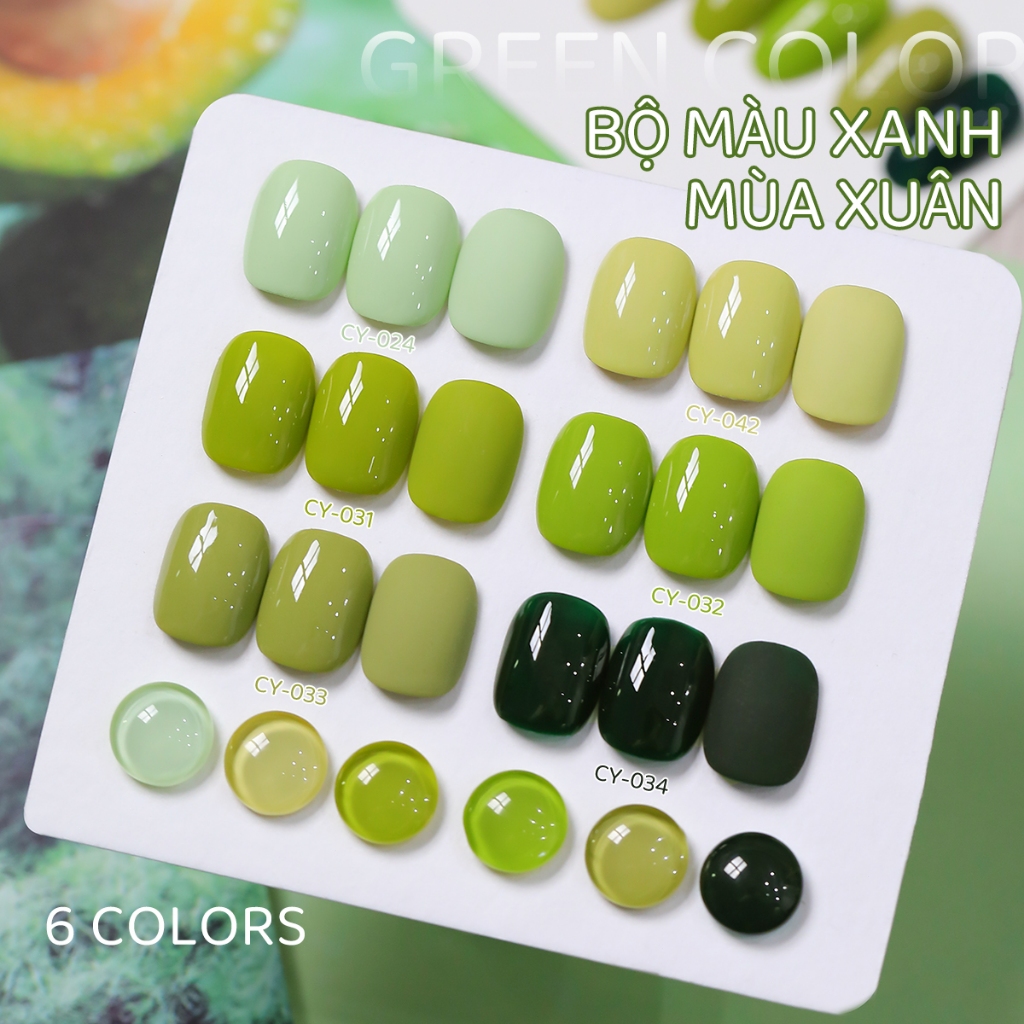 XEIJAYI 40ml - Sơn móng tay dạng gel màu xanh bơ, tông màu xanh tươi mát, thích hợp cho các tiệm làm móng.