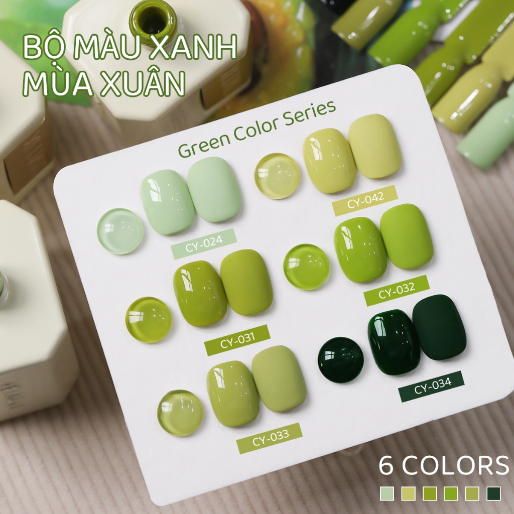 XEIJAYI 40ml - Sơn móng tay dạng gel màu xanh bơ, tông màu xanh tươi mát, thích hợp cho các tiệm làm móng.