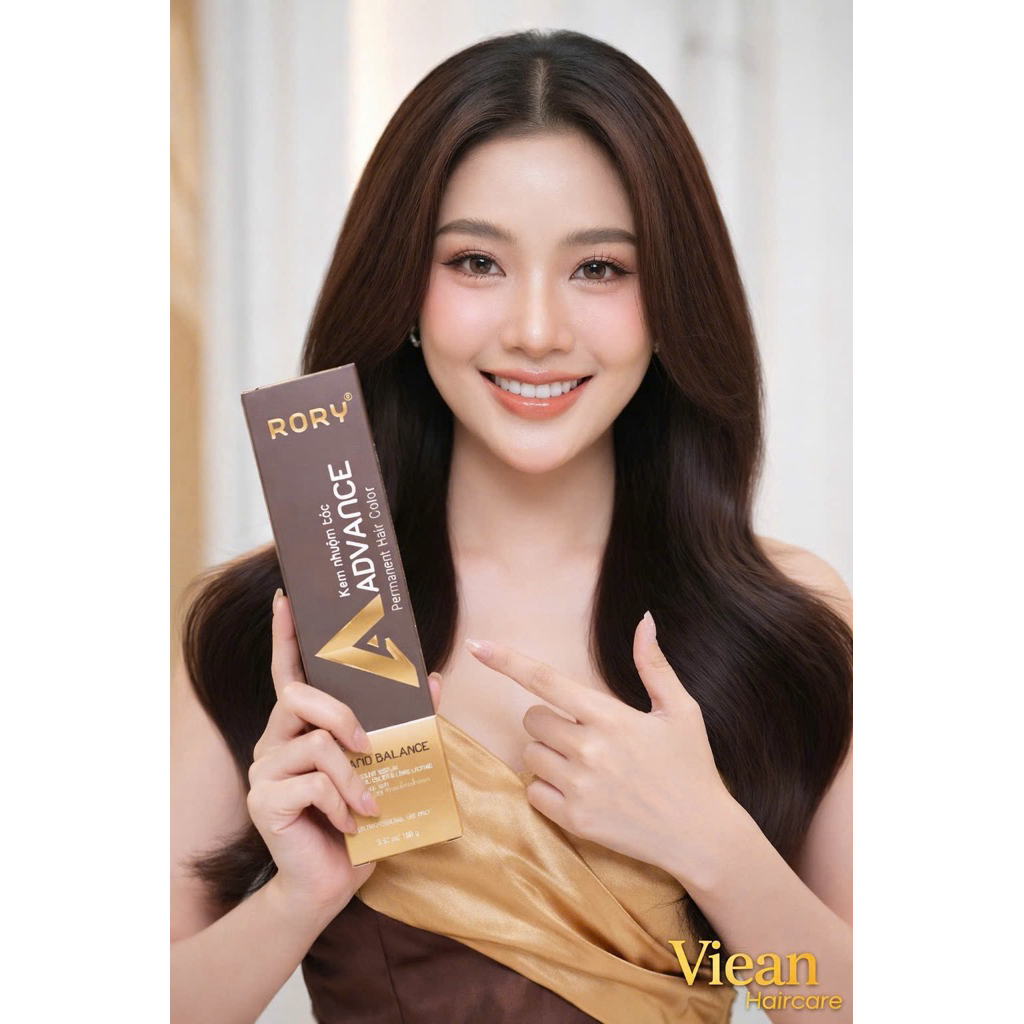 Combo Nhuộm Tóc RORY Advance 100ml Phủ Bạc 100% | Lên Màu Chuẩn, Bền Màu Ít Khô Xơ, Tự Nhuộm Tại Nhà
