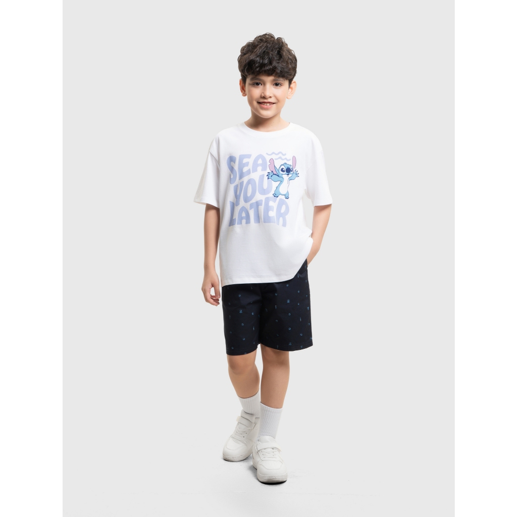 Quần short bé trai CANIFA cạp chun chất liệu thoáng mát in họa tiết 2BS26S003