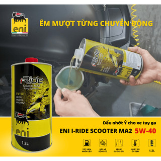 (Nhập khẩu) Nhớt Eni I-Ride Scooter MA2 5W40 lon 1.2L (Full synthetic)