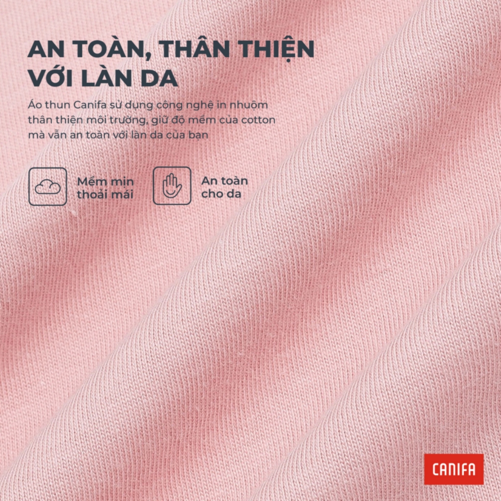 Áo phông nữ CANIFA cổ tròn ngắn tay form dáng basic 6TS26A003