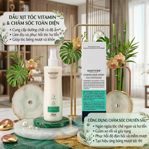 Xịt Dưỡng Tóc Easycos Vitamin Hair Spray 305ml. Chăm sóc tóc, phục hồi hư tổn.