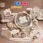 Đồ Chơi Xúc Xắc Gặm Nướu 10 Món ToysLit – Bộ Lục Lục Nhựa ABS Nguyên Sinh Cho Bé Tập Cầm Nắm