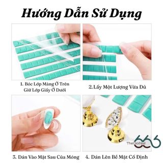 Keo Dán Móng Dạng Đất Sét 102 Miếng - Keo Dán Tip Nail Đa Năng Tái Sử Dụng Dán Móng Dán Đồ Tiện Lợi THEGIOINAIL666