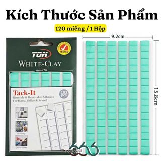 Keo Dán Móng Dạng Đất Sét 102 Miếng - Keo Dán Tip Nail Đa Năng Tái Sử Dụng Dán Móng Dán Đồ Tiện Lợi THEGIOINAIL666