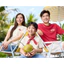Set áo phông gia đình, đội nhóm YODY in chữ Dream Team Cotton Compact thoáng mát MCTS26S026