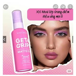 (Chính hãng) Xịt khoá makeup khoá nền MAYCHEER Setting Spray Dewy Fix Cố định lớp trang điểm, ẩm mịn Bản mới lâu trôi