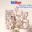 Đồ Chơi Xúc Xắc Gặm Nướu 10 Món ToysLit – Bộ Lục Lục Nhựa ABS Nguyên Sinh Cho Bé Tập Cầm Nắm