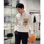 ⚡️[Hight Quality] Áo Sơ Mi Nam Nữ Bu1 Vintage Shirts - Điểm Nhất Thêu Patch Màu Nâu Đơn Giản Thanh Lịch