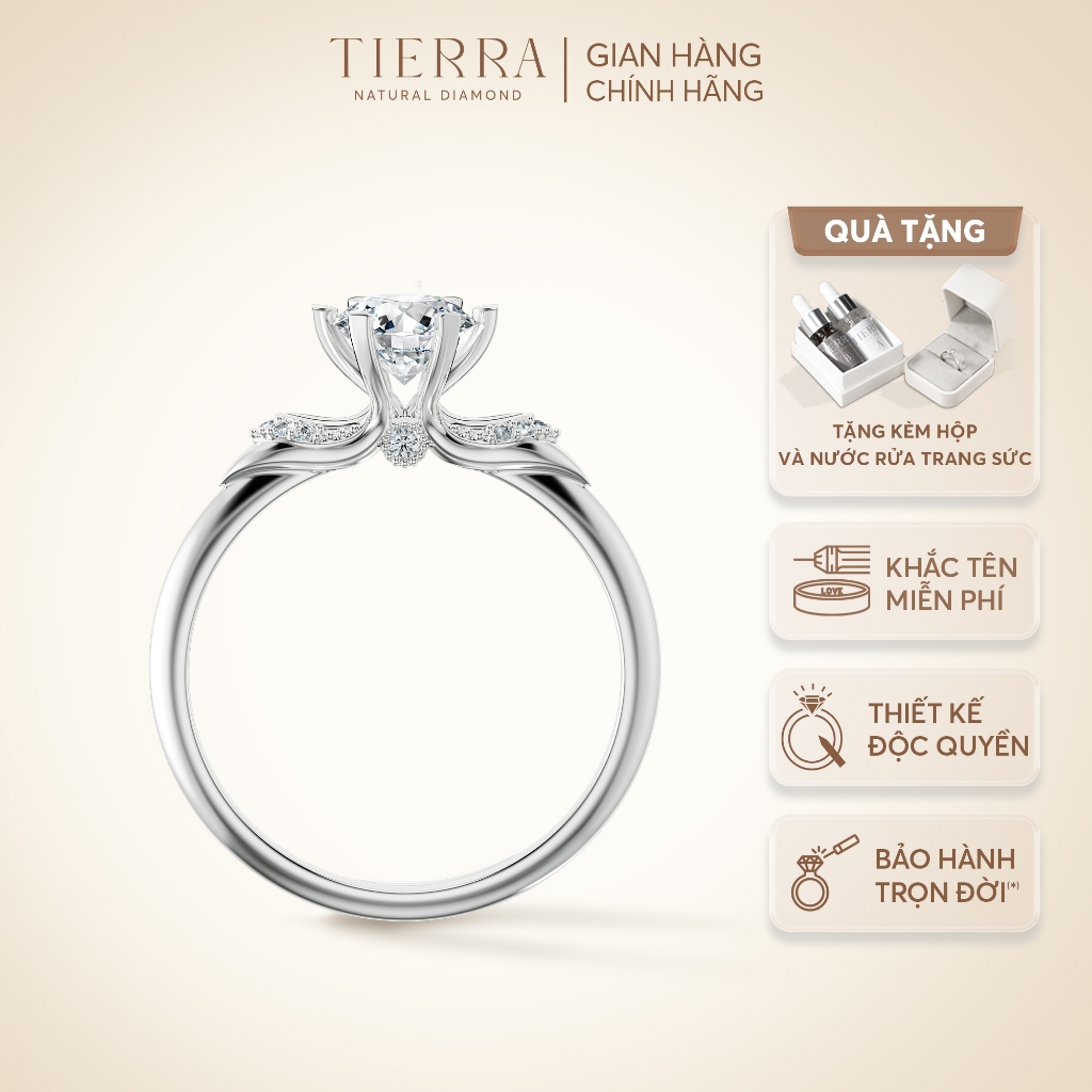 [CHAT TRƯỚC KHI ĐẶT] Nhẫn Cầu Hôn Tierra Heaven Bird NCH1618, Vàng 14K/ 18K, Tấm CZ, Thiết Kế Hiện Đại, Sang Trọng