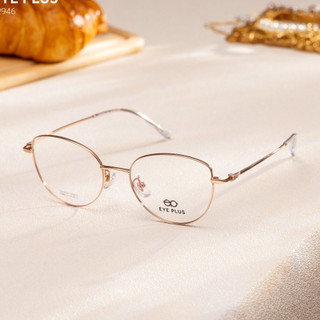 Gọng Kính Mắt Mèo Thời Trang 22946 Eye Plus Gọng Titanium Mảnh Nhẹ Kiểu Dáng Cá Tính Nổi Bật Tự Tin