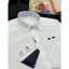 ⚡️[Hight Quality] Áo Sơ Mi Nam Nữ \/ White Shirts - Điểm Nhấn Thêu Phối Cổ Mono Cao Cấp Đơn Giản