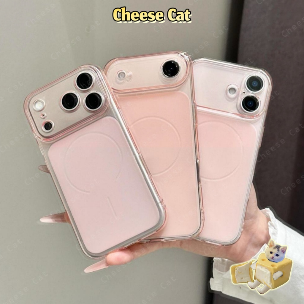 Tản nhiệt siêu mỏng vào mùa hè Ốp điện thoại TPU màu hồng 17 Pro Max cho iPhone 14 15 16 13 12 11 Pro Max Vỏ iPhone mờ