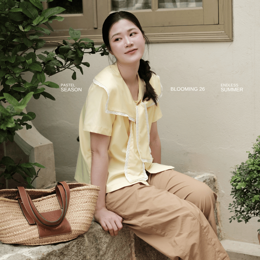 LÀ EM | Áo Hoa Giấy - Áo sơ mi ngắn tay mềm mịn ít nhăn dành cho mùa hè chất liệu cotton