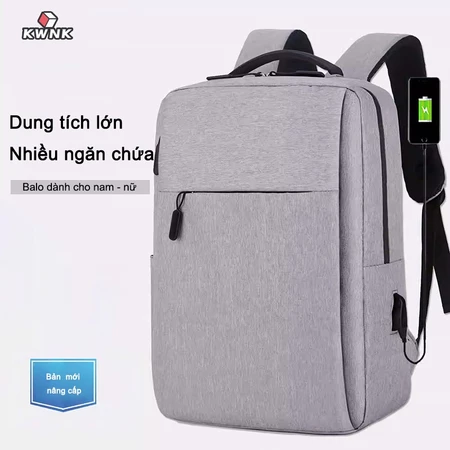 Balo laptop siêu nhẹ KWNK, Balo chống sốc chuyên dụng cho công sở, Balo văn phòng cao cấp
