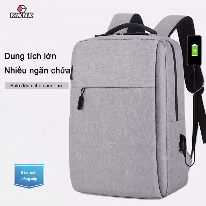 Balo laptop siêu nhẹ KWNK, Balo chống sốc chuyên dụng cho công sở, Balo văn phòng cao cấp