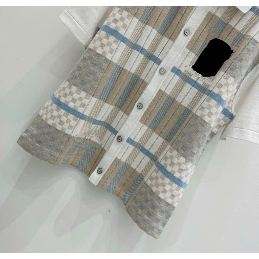 ⚡️[Hight Quality] Áo Polo Len \/ Nam Nữ Damier Ready To - Điểm Nhấn Dệt Kim Màu Cao Cấp Loại 1