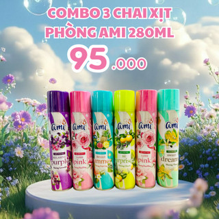 Combo 3 Chai Xịt Phòng AMI mùi hương đa dạng 280ML