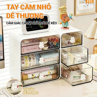 ZiinLife Hộp Đựng Đồ Để Bàn 3 Tầng -Kệ Đựng Văn Phòng Phẩm, Phụ Kiện Tóc, Mỹ Phẩm, Dành Cho Bàn Học