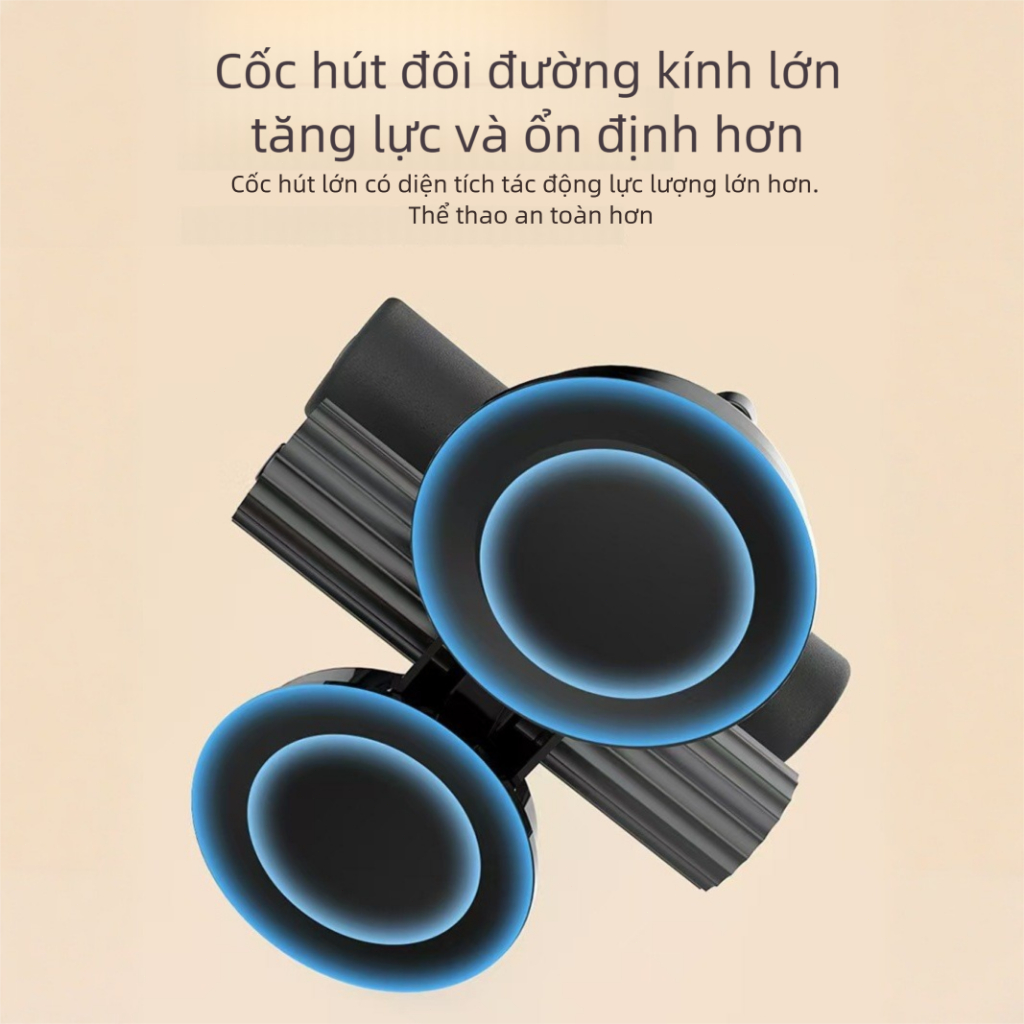 Dụng Cụ Tập Cơ Bụng Đồ dùng thể thao tại nhà đa năng có đế hút chân, kèm dây kéo lực, gập bụng giảm eo béo nam nữ